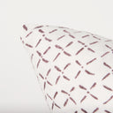 Jayden Cream w Merlot Print Linen Square Decorative Pillow Cover - Default Title