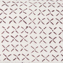 Jayden Cream w Merlot Print Linen Square Decorative Pillow Cover - Default Title