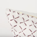 Jayden Cream w Merlot Print Linen Square Decorative Pillow Cover - Default Title