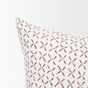 Jayden Cream w Merlot Print Linen Lumbar Decorative Pillow Cover - Default Title