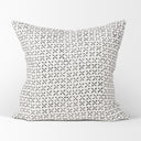 Jayden Cream w Black Print Linen Square Decorative Pillow Cover - Default Title