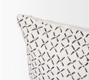 Jayden Cream w Black Print Linen Lumbar Decorative Pillow Cover - Default Title
