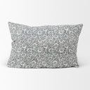 Jayne Cream w Indigo Print Linen Lumbar Decorative Pillow Cover - Default Title
