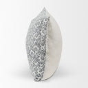 Jayne Cream w Indigo Print Linen Lumbar Decorative Pillow Cover - Default Title