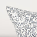 Jayne Cream w Indigo Print Linen Lumbar Decorative Pillow Cover - Default Title