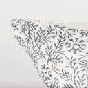 Jayne Cream w Indigo Print Linen Lumbar Decorative Pillow Cover - Default Title