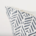 Jennelle Cream w Indigo Print Linen Square Decorative Pillow Cover - Default Title