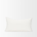 Janelle Cream w Indigo Print Linen Lumbar Decorative Pillow Cover - Default Title