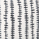 Jenna Cream w Black Print Linen Square Decorative Pillow Cover - Default Title