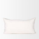 Jenna Cream w Black Print Linen Lumbar Decorative Pillow Cover - Default Title