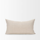 Jenna Beige w Merlot Print Linen Lumbar Decorative Pillow Cover - Default Title