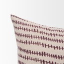 Jenna Beige w Merlot Print Linen Lumbar Decorative Pillow Cover - Default Title