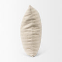 Jace Cream w Beige Stripe Linen-Cotton Square Decorative Pillow Cover - Default Title