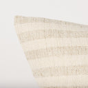 Jace Cream w Beige Stripe Linen-Cotton Square Decorative Pillow Cover - Default Title