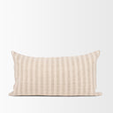 Jace Cream w Beige Stripe Lumbar Decorative Pillow Cover - Default Title