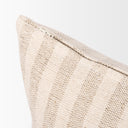 Jace Cream w Beige Stripe Lumbar Decorative Pillow Cover - Default Title