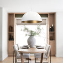 Juniper 36 Round White Dome Pendant Light - Default Title