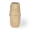 Kamli Small Beige Paper Mache Vase - Default Title