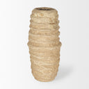 Kamli Small Beige Paper Mache Vase - Default Title
