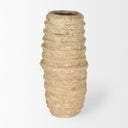 Kamli Small Beige Paper Mache Vase - Default Title