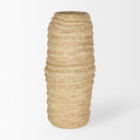 Kamli Large Beige Paper Mache Vase - Default Title