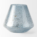 Robyn Short Blue Glass Vase - Default Title