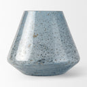 Robyn Short Blue Glass Vase - Default Title