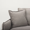 Roy II Flint Gray Upholstered and Brown Wood Frame Arm Chair - Default Title