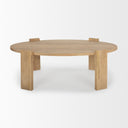 Evelyn Light Brown Oblong Coffee Table - Default Title