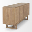 Grier 72 Light Brown Solid Wood W Cane Sideboard - Default Title