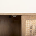 Grier 72 Light Brown Solid Wood W Cane Sideboard - Default Title