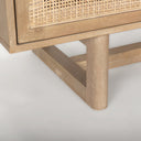 Grier 72 Light Brown Solid Wood W Cane Sideboard - Default Title