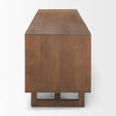 Grier 65 Medium Brown Wood W Cane Media Console - Default Title