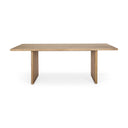 Grier 84 Light Brown Wood w Cane Dining Table - Default Title