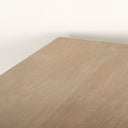 Grier 84 Light Brown Wood w Cane Dining Table - Default Title