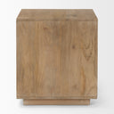 Grier Light Brown Wood w Cane End Table - Default Title