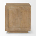 Grier Light Brown Wood w Cane End Table - Default Title