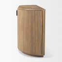 Terra Light Brown Wood Fluted Sideboard - Default Title