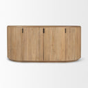 Terra Light Brown Wood Fluted Sideboard - Default Title