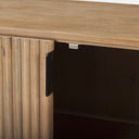 Terra Light Brown Wood Fluted Sideboard - Default Title