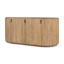 Terra Light Brown Wood Fluted Sideboard - Default Title
