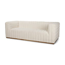 Ricciardo Cream Boucle 3-Seater Sofa - Default Title