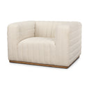 Ricciardo Cream Boucle Upholstered Arm Chair - Default Title