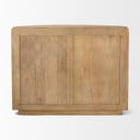 Terra Fluted Light Brown Wood 2-Door Accent Cabinet - Default Title