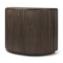 Terra Fluted Dark Brown 2-Door Accent Cabinet - Default Title