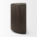 Terra Fluted Dark Brown 2-Door Accent Cabinet - Default Title