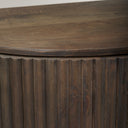 Terra Fluted Dark Brown 2-Door Accent Cabinet - Default Title