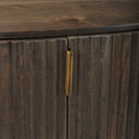 Terra Fluted Dark Brown 2-Door Accent Cabinet - Default Title