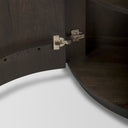 Terra Fluted Dark Brown 2-Door Accent Cabinet - Default Title