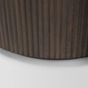 Terra Fluted Dark Brown 2-Door Accent Cabinet - Default Title